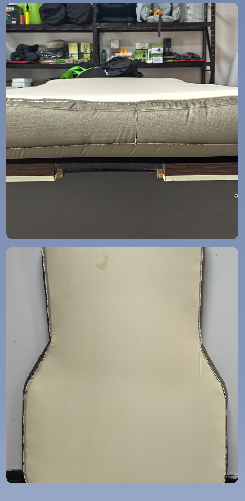 Tesla Model Y: Inflatable car mattress with built-in pump for the trunk, perfect for car travel and rest