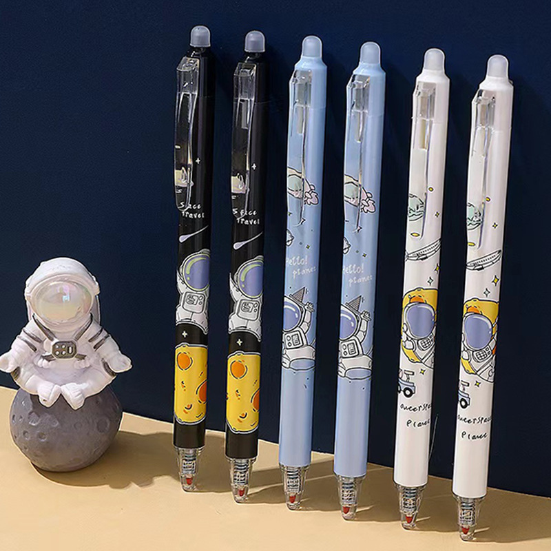 Press-Activated Thermosensitive Erasable Astronaut Quick-Drying Plastic Erasable Pen for Primary and Secondary School Students 0.5mm Gel Pen Press-Activated Thermosensitive Erasable Astronaut Quick-Drying Plastic Erasable Pen for Primary and Secondary School Students 0.5mm Gel Pen