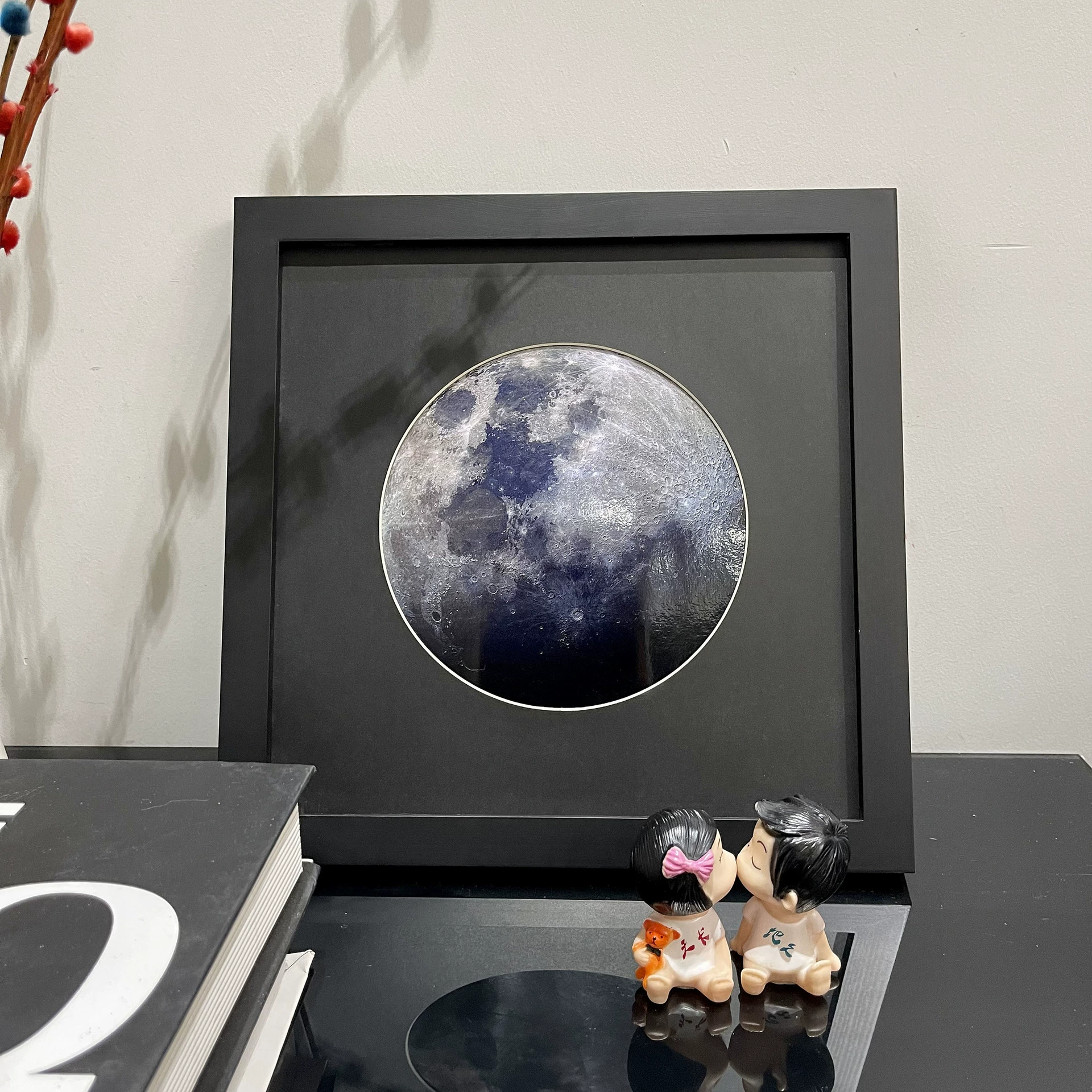 Квадратная фоторамка Семейное фото Творческая пара Памятный подарочный набор Настольная картина маслом Палочка Работы Детская годовая рамка для чернильной панели