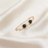 7.5CM black and white four pearls