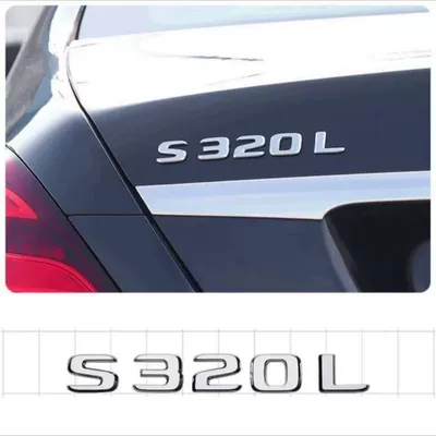 Car logo: E300L/GLC/GLE/AMG/260L, digital English lettering - standard-s320l-original-car-original-model