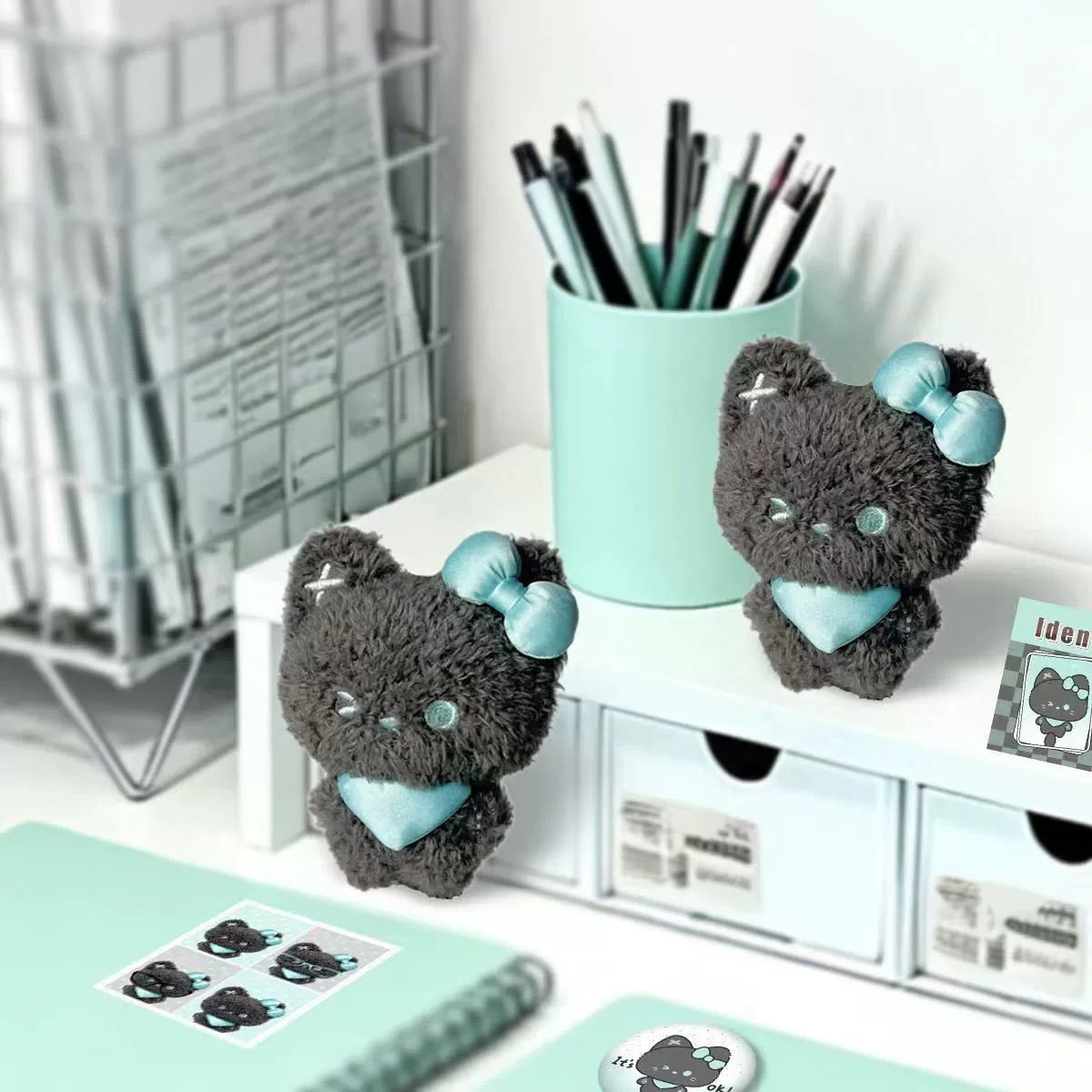 Mint plush pendant, doll, keychain, Birthday gift