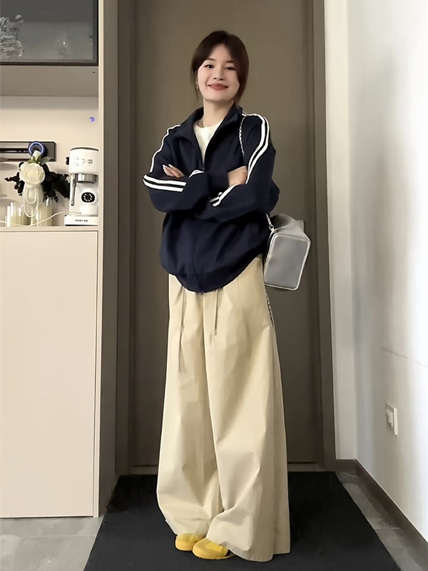 小众设计卫衣外套女春秋季2025新款秋季宽松运动韩系外套棒球服|undefined