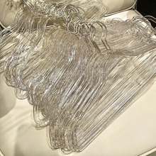 ins风少女透明衣架亚克力闪粉金粉水晶衣撑衣挂服装店专用晾衣架