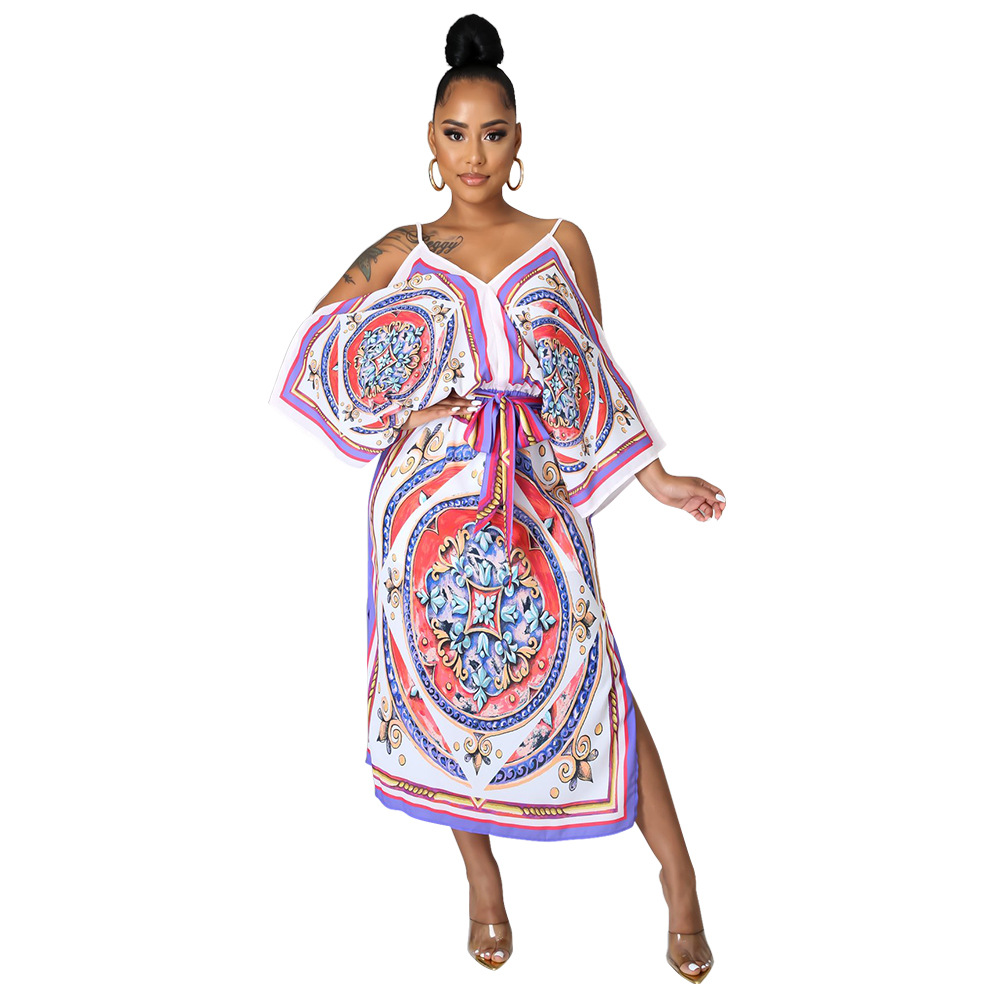 Digital Print Sling Dress NSCYF73287