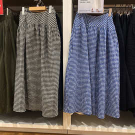 女装泡泡纱伞裙/半身裙长裙裙子2025春夏新款女装Q477691/475858