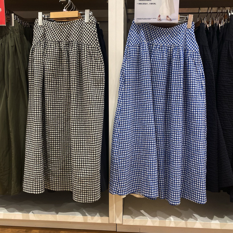 Women's Buersucker Umbrella Skirt/Skirt Long Skirt 2025 Spring and Summer New Women's Q477691/475858