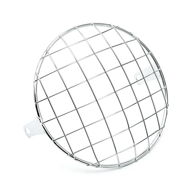 Motorcycle 7 inch headlight mesh Motorcycle Safety Supplies - electroplating-7-inch-square-headlight-net-cover