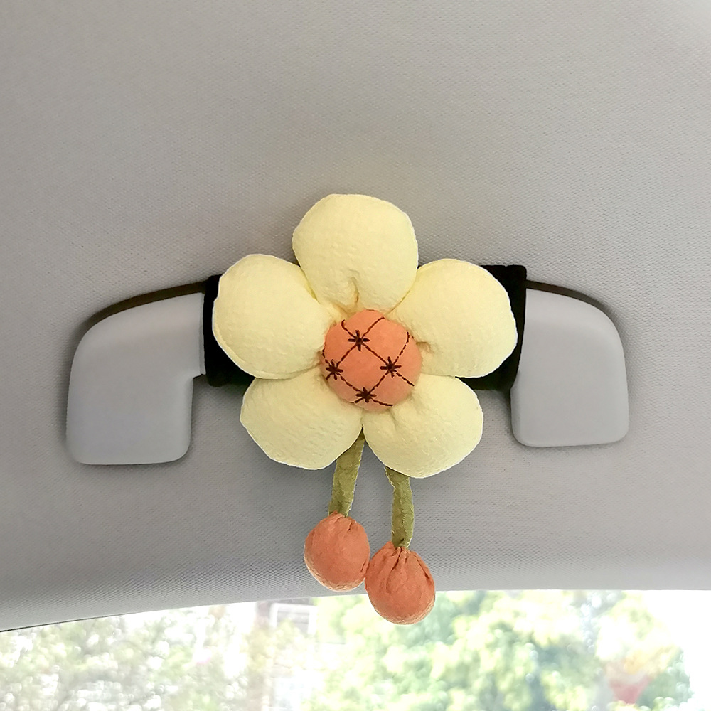 2025 girasol creativo maneja de automóvil maneja de la puerta interior unisex guante de techo