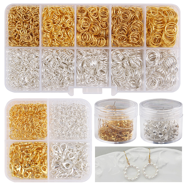 Iron Material Solid Color Pattern 1 Set Iron Solid Color Melon Seed Buckle Hook Earring Findings Lobster Clasp