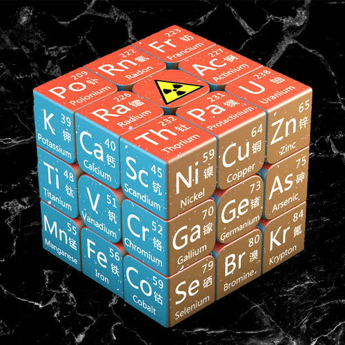 Junior high school and high school physical chemistry formula teaching third-order Rubik's cube customized toys and gifts corporate scenic spots to print