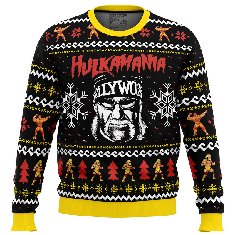 Cross-Border Export New Product Anime Character Christmas Snowflake Theme 3D Digital Printing Hoodless Men's Round Neck Sweatshirt Cross-Border Export New Product Anime Character Christmas Snowflake Theme 3D Digital Printing Hoodless Men's Round Neck Sweatshirt