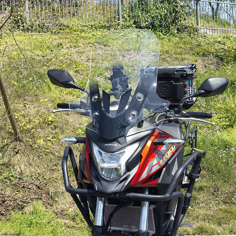 Accessories Windshield, Honda Motorcycle front windshield - transparent-40-thick-52cm-high-cb400x500x-dedicated