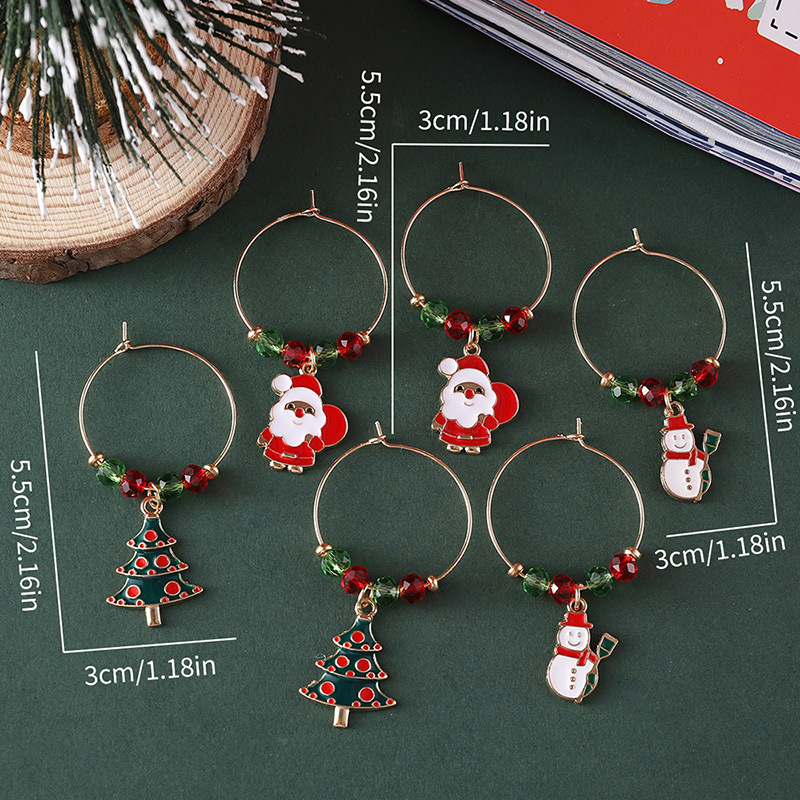 23g Weight Travel, Daily Occasion Christmas Festival Women's Gender Cute Style Cute Earring Sets 1
