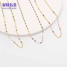 源头厂家批发316不锈钢项链女款嘴唇链百搭时尚简约锁骨NK链