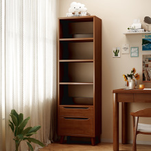 书柜家用立柜书架落地置物架客厅储物柜小窄柜防尘置物柜储藏柜子