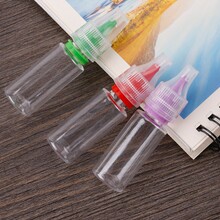 厂家现货10ml氵主油瓶电子火因 烟氵由瓶油墨分装瓶pet瓶防盗盖瓶