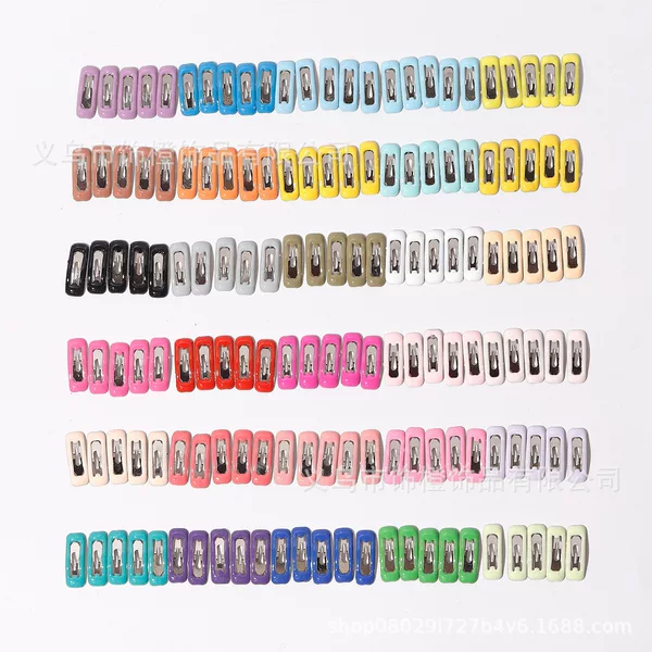 2cm Korean BJD Rectangular Oil Drop Hairpin Doll Pet Hair Accessories Doll Hairpin Mini Square BB Clip Side Clip