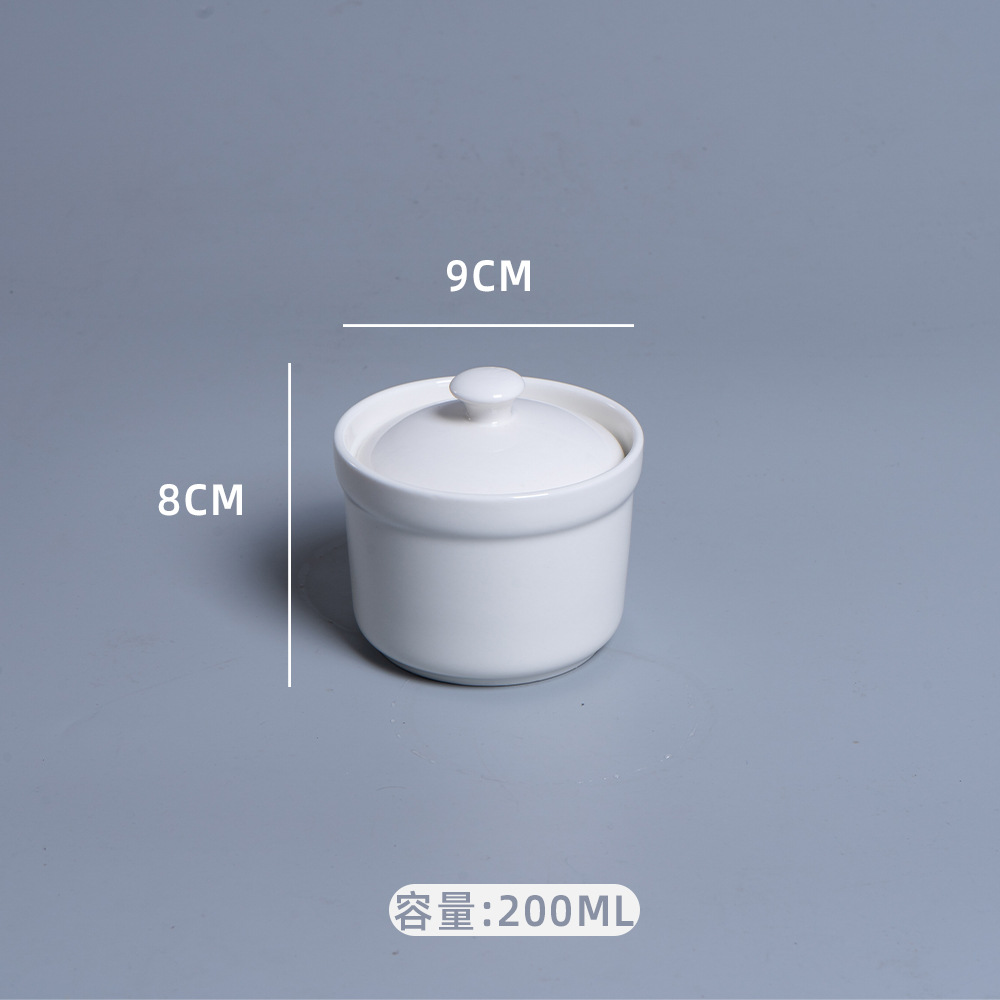 3.5寸陶瓷炖盅迷你炖盅一人食辅食碗家用宝宝炖盅