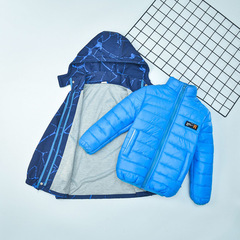 Boys' Coat Three-in-One Detachable Cotton Jacket 2024 New Boys' Fashionable Middle and Big Children's Spring and Autumn Outerwear 