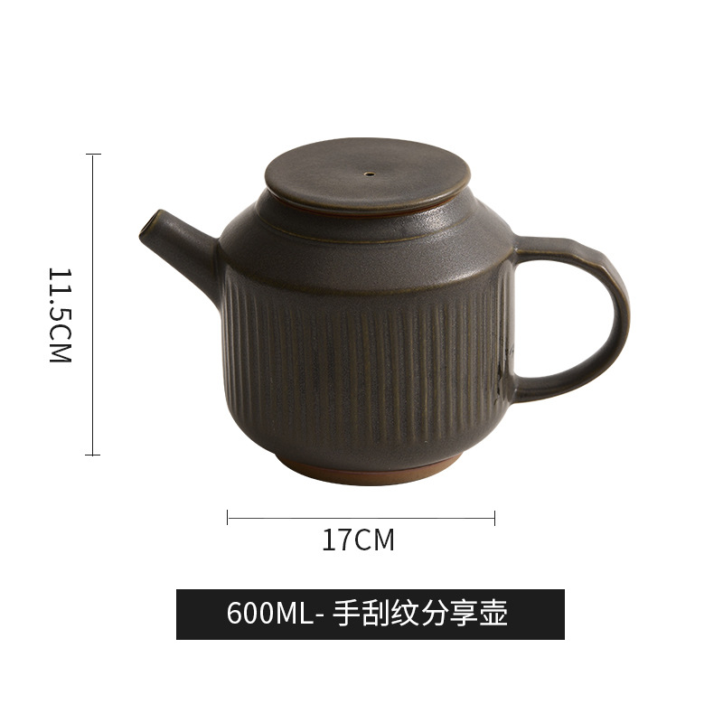 Cafetera de mano de cerámica Filtro inglés para el hogar Juego de taza de filtro de café retro Dispositivos de café por goteo Regalos