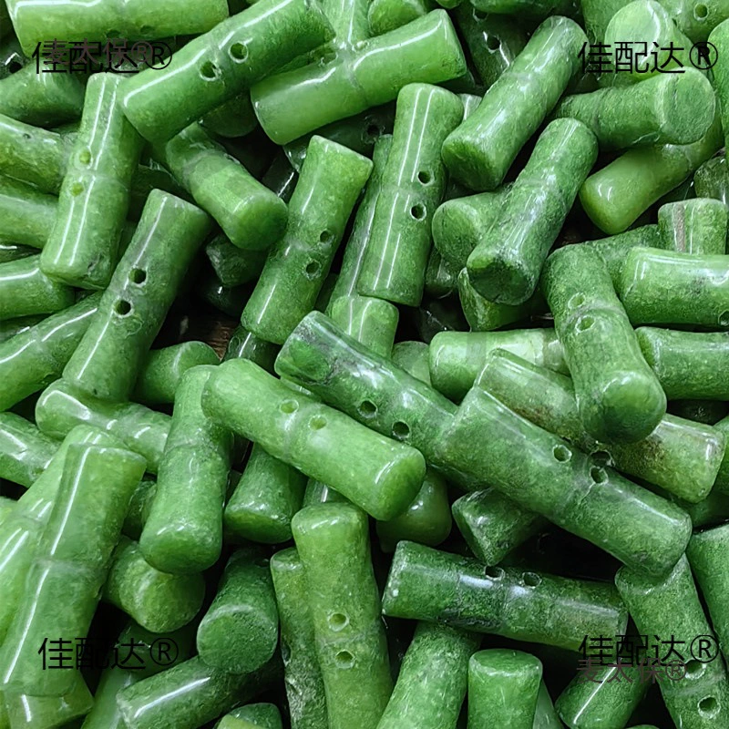 Каменная пряжка с бамбуковым узлом с 2 отверстиями, новая пряжка в китайском стиле 8*25, прямая пряжка с бамбуковым узлом, многоцветный выбор, бамбуковый узел для мира и процветания Metabo