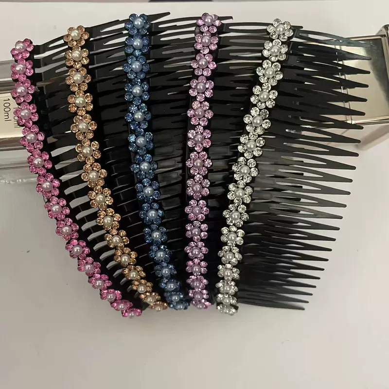 Сломанный организатор волос, большой сливовый зажим с rhinestones для расчесывания челки, назад головы, зафиксированный не скользит