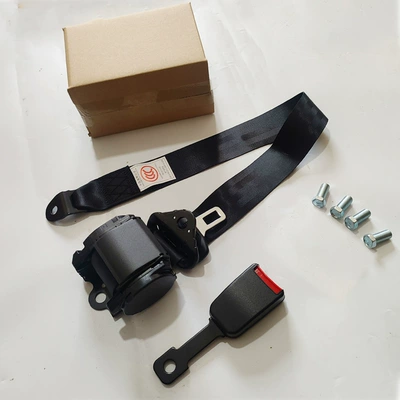 Belt for Passenger and Cargo Vehicles, Car seat belt - plastic-coated-k3s16-with-four-screws-one-set-in-box