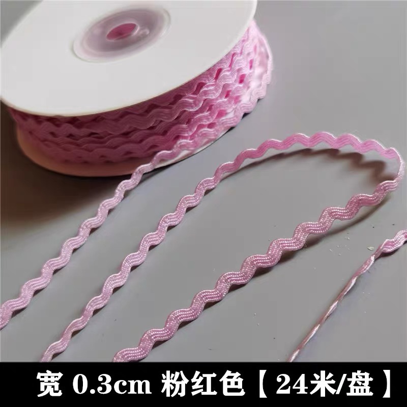 0,3 cm correas onduladas en forma de S correas de marinero correas de polipropileno ropa de encaje versátil accesorios de encaje decorativos hechos a mano