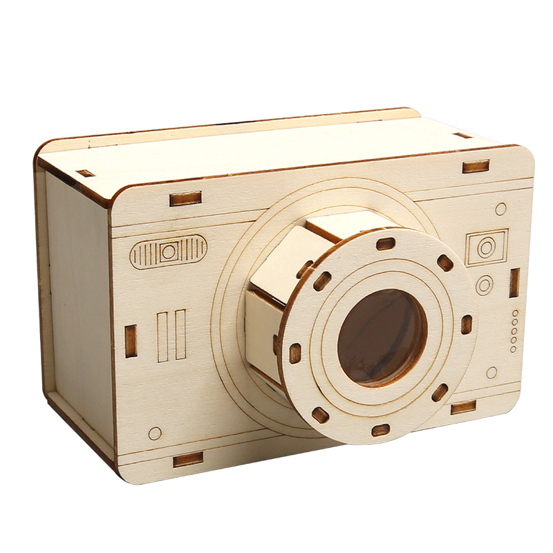 Modelo de cámara para estudiantes de primaria y secundaria DIY material manual paquete de experimento científico ensamblaje tecnología pequeña producción
