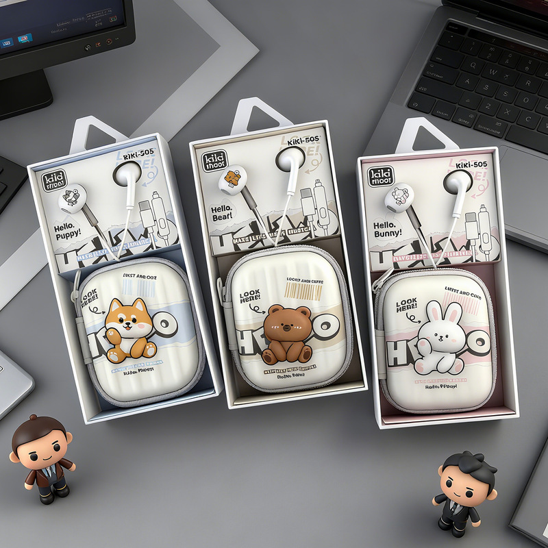 Kiki-505 Typec Interface Cartoon Headphones Suitable for Apple 15/16 Huawei Xiaomi Typec Cute Headphones Kiki-505 Typec Interface Cartoon Headphones Suitable for Apple 15/16 Huawei Xiaomi Typec Cute Headphones