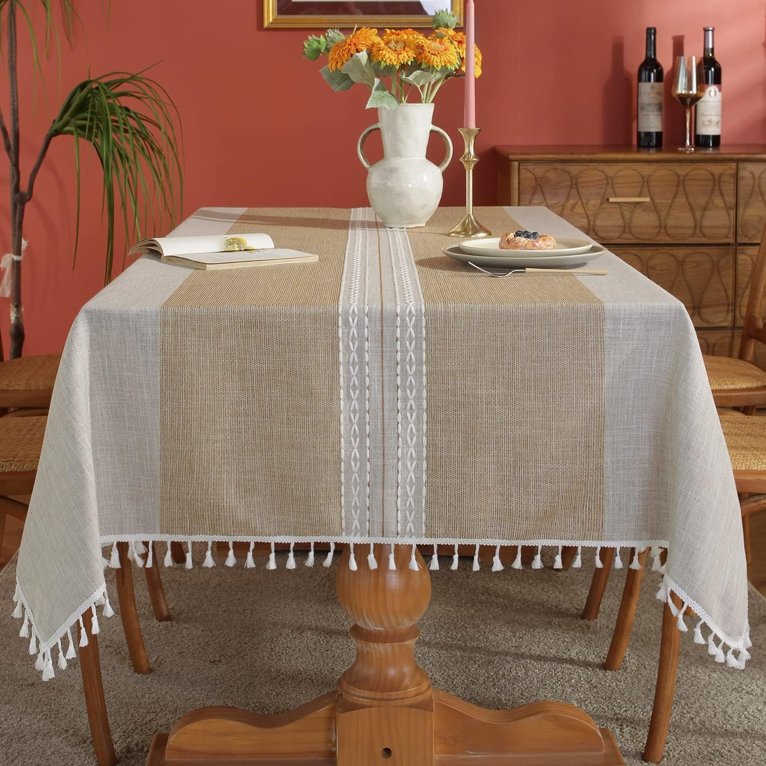 Topa de mesa anti-derrama japonesa antideslizante y resistente al desgaste, mesa rectangular, almohadilla protectora de mesa de té doméstica de alta calidad
