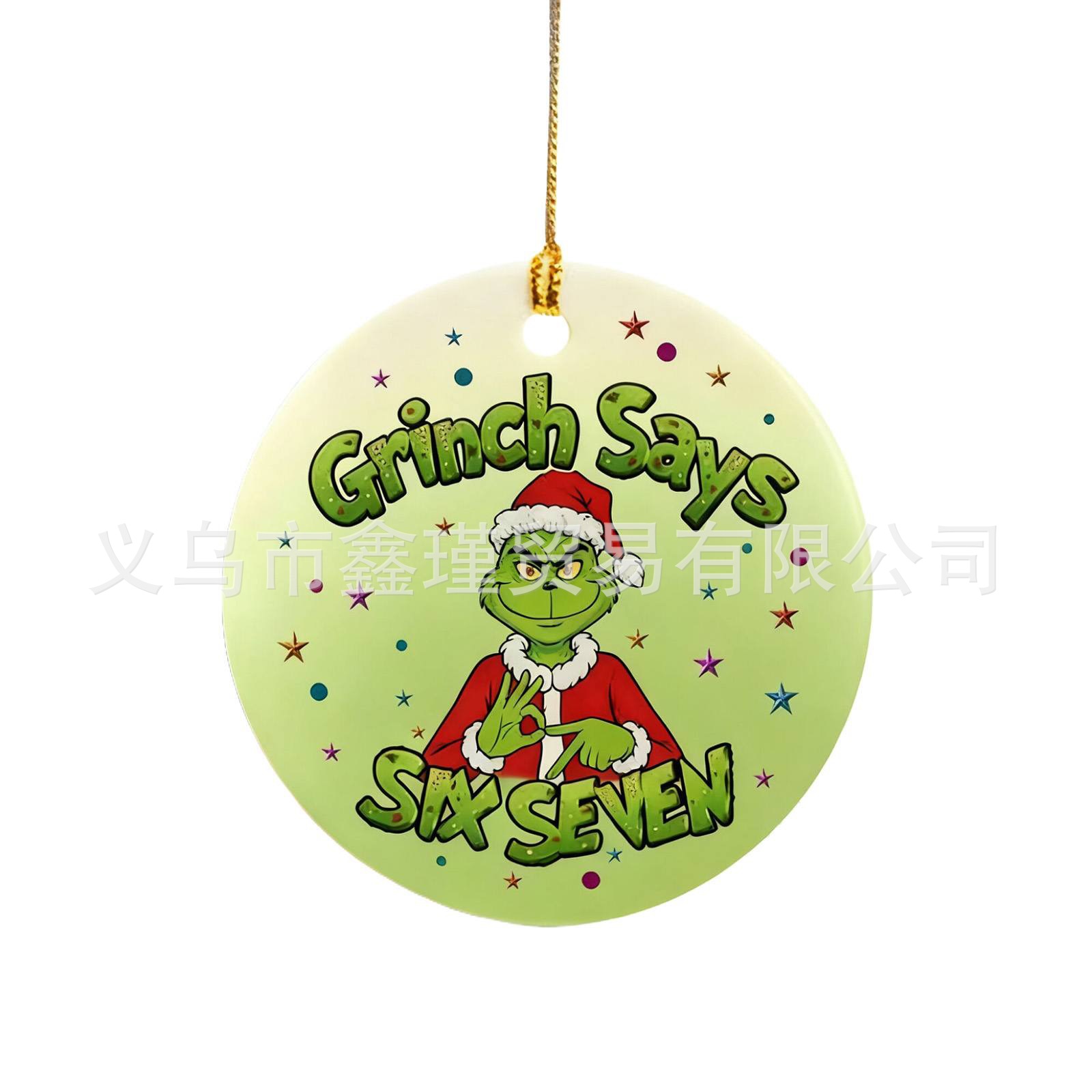 Ventas transfronterizas calientes seisseven67 seis siete decoraciones de Navidad acrílicas decoración divertida