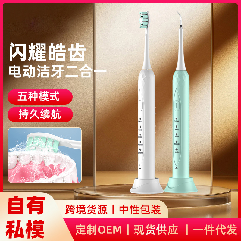 전동 칫솔 자기 부상 초음파 치과 스케일러 충전식 칫솔 치석 제거제 치과 스케일러