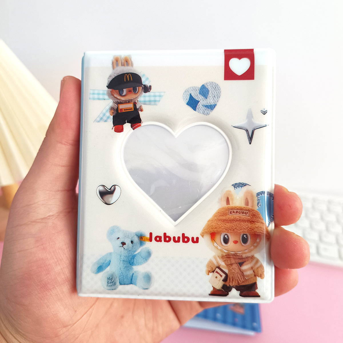 Tarjeta de dibujos animados ventana de tarjetas de 3 pulgadas mini un Gongge fotografía de los niños estrella persecución bolsa de tarjetas de álbum de fotos
