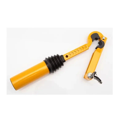 Cross-Border New Car Multi-Functional Adjustable Stainless Steel Handbrake Gear Lock Anti-Theft Lock Car Safety Gear Lock (Car lock) - yellow