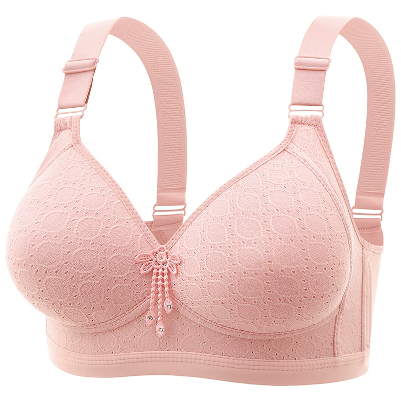 Wireless Push-Up Bra, Plus-Size Support Underwear for Middle Age, Sizes 36–46 (80–105)