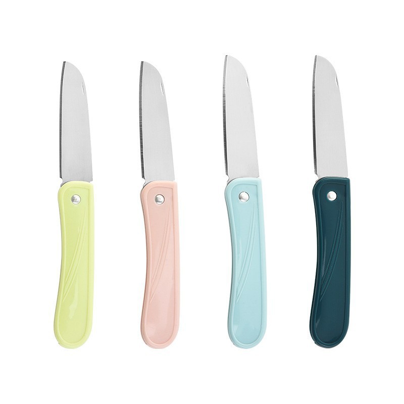 Cuchillo de agua de cocina Cuchillo de fruta doméstico portátil de acero inoxidable Cuchillo de fruta plegable Cuchillo plegable multifuncional para el hogar