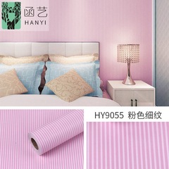 Self-adhesive Mediterranean fashion striped living room background wall European-style wallpaper plaid wallpaper self-adhesive waterproof bedroom wall stickers