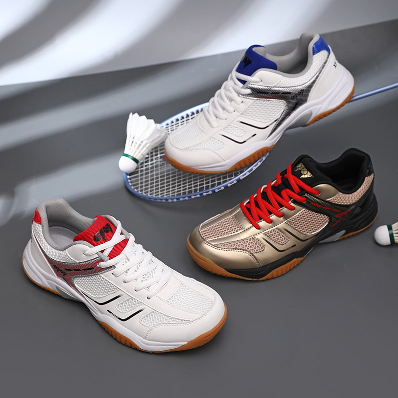 Nuevos zapatos de bádminton antideslizantes con suela de goma transfronteriza juveniles entrenamiento casual tenis de mesa zapatos de tenis al por mayor image 4