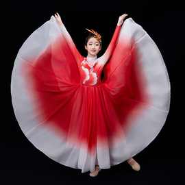 儿童演出服六一开场舞大摆裙表演服装歌伴合唱学生舞蹈服古典