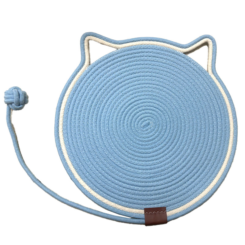 Cojín de agarre de gato, cuerda de algodón trenzada, cojín de agarre de gato, bola de juguete, cojín de sueño integral, artefacto de molienda de garras lavables transfronterizas