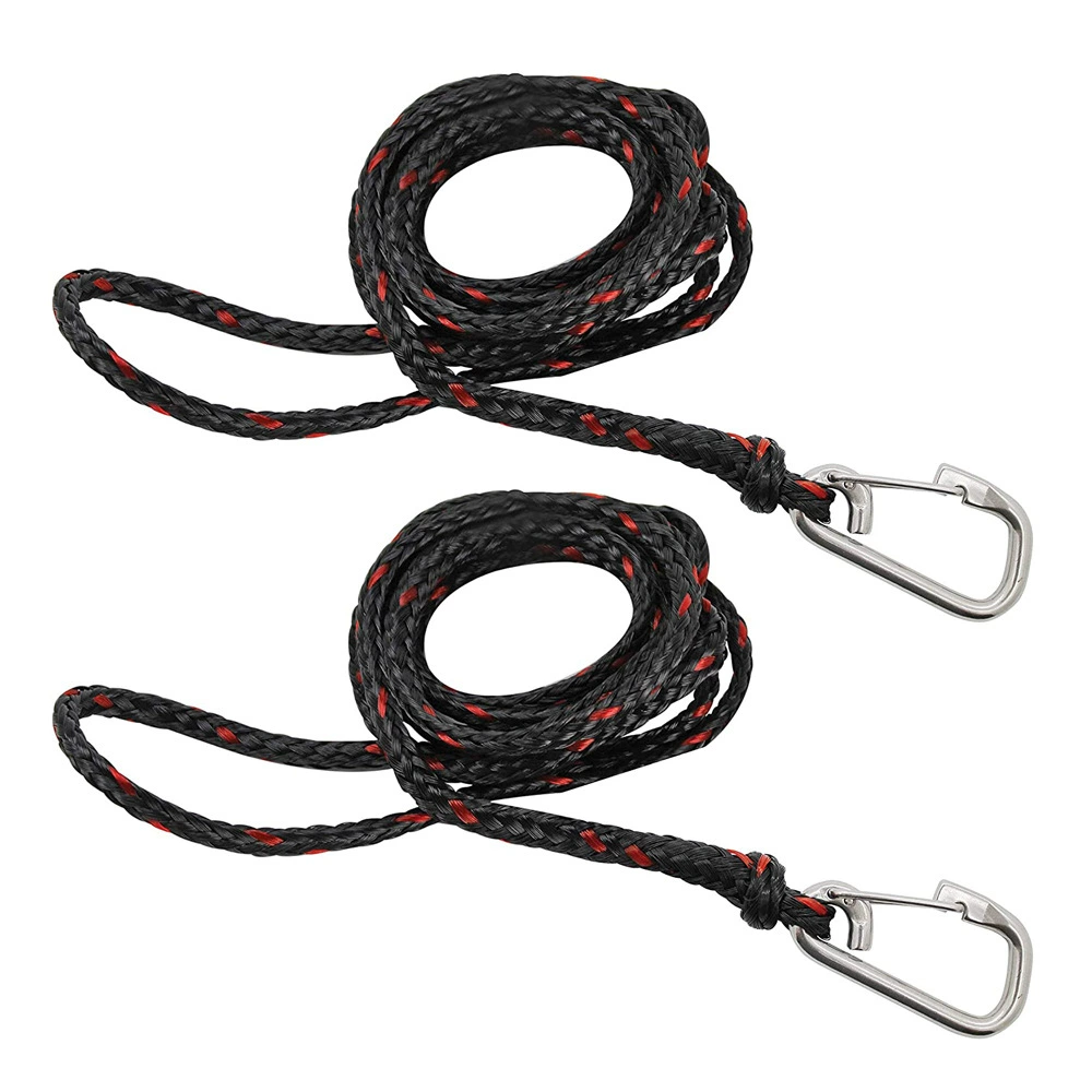 Док-веревка с пружинной пряжкой из нержавеющей стали, растягивающаяся веревка для лодки, банджи, парковка для лодки, тяговый трос для байдарки PWC