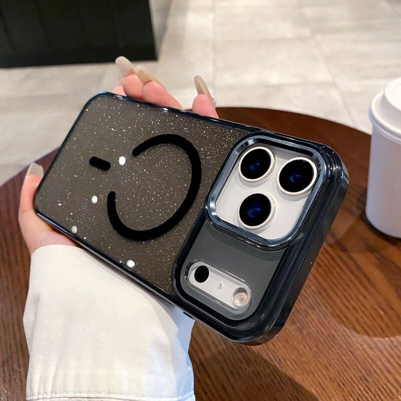 高级感闪粉适用苹果17Promax磁吸手机壳iPhone17轻奢防摔保护套|undefined