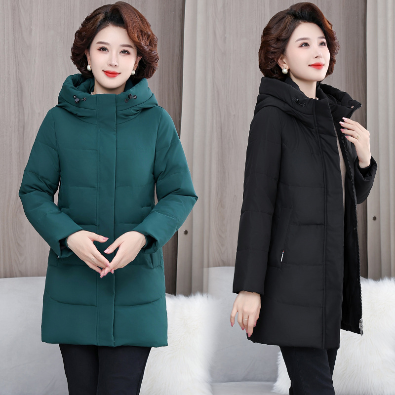 Damas de mediana edad, ropa de plumón, ropa de algodón de invierno caliente, ropa de algodón de madres elegante. image 4