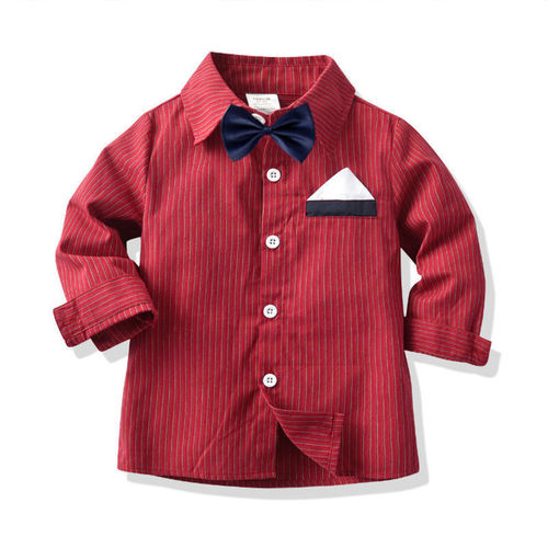 跨境 男童绅士童装 秋季新款长袖衬衫裤子背带领结多件套礼服代发