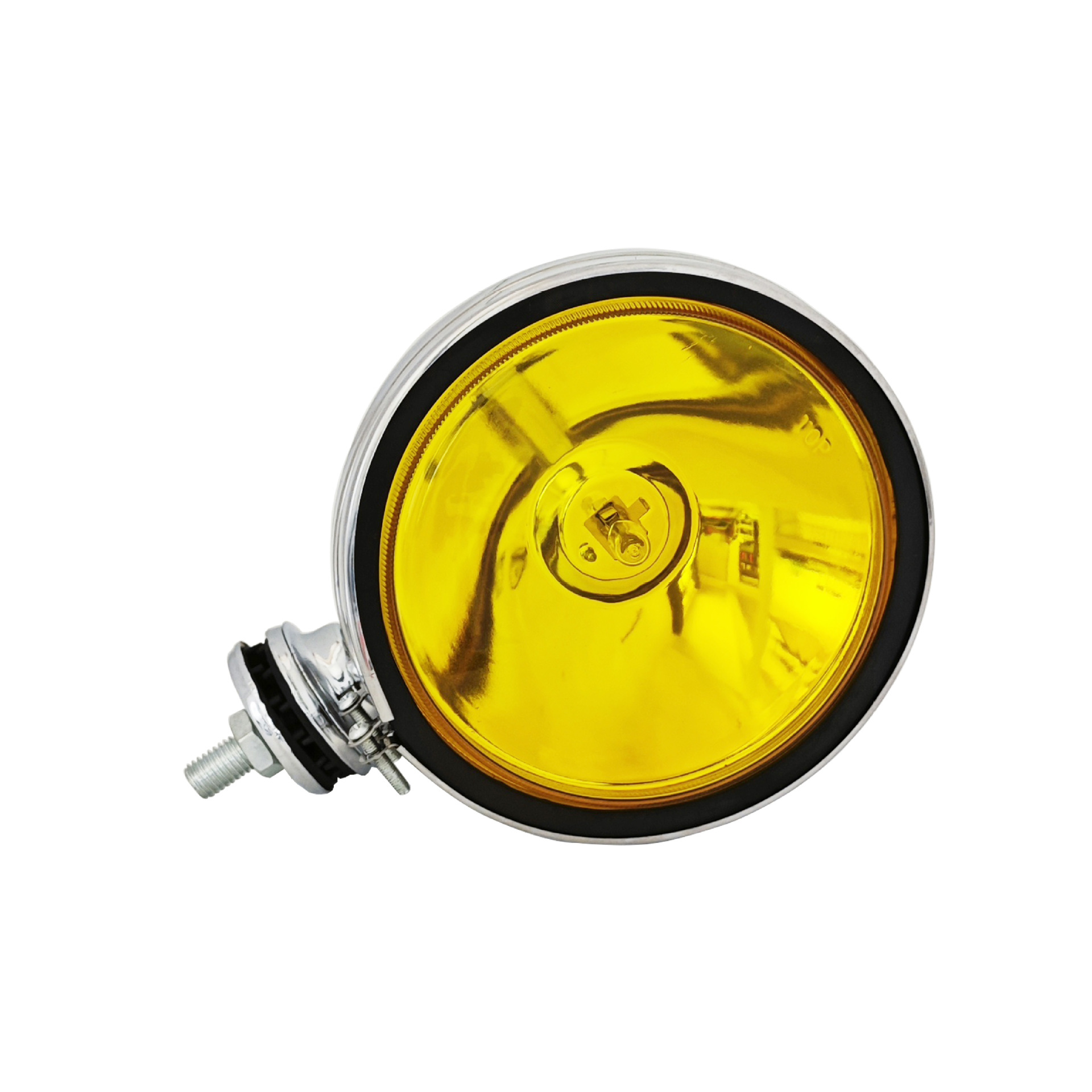 Che Gong – Fog lamp Round Fog Light - sy615d-electroplated-lamp-housing-yellow-glass-12v