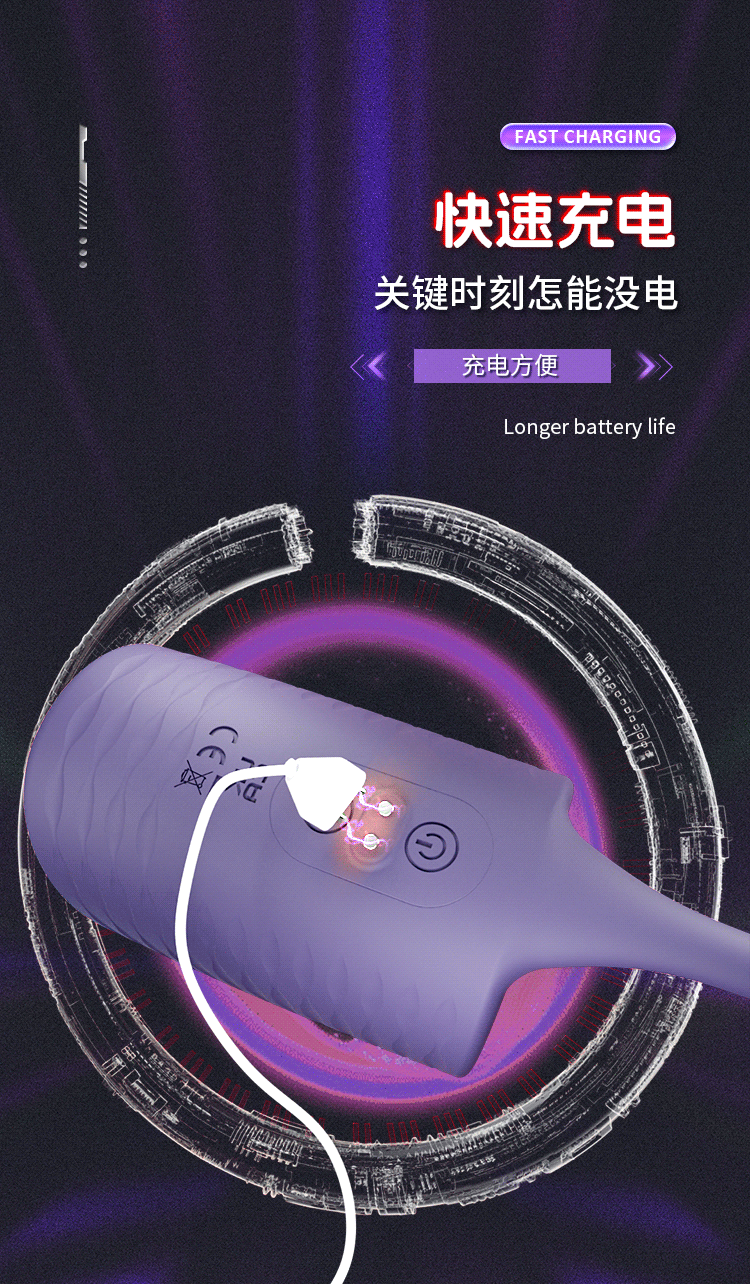 Hand-Rolled Lock Ring Trainer – Silicone Male Exercise Device with Button Control — detail image 19