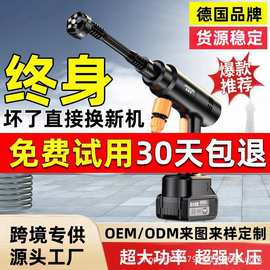 家用电动洗车机充电洗车枪浇花锂电无线高压洗车水枪便携洗车泵