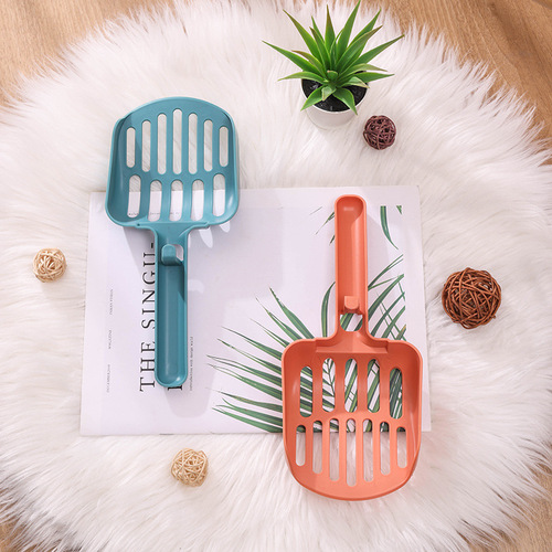 Factory direct sales wholesale cat litter shovel PP material convenient and fast cat litter box cleaning pet supplies color cat litter shovel